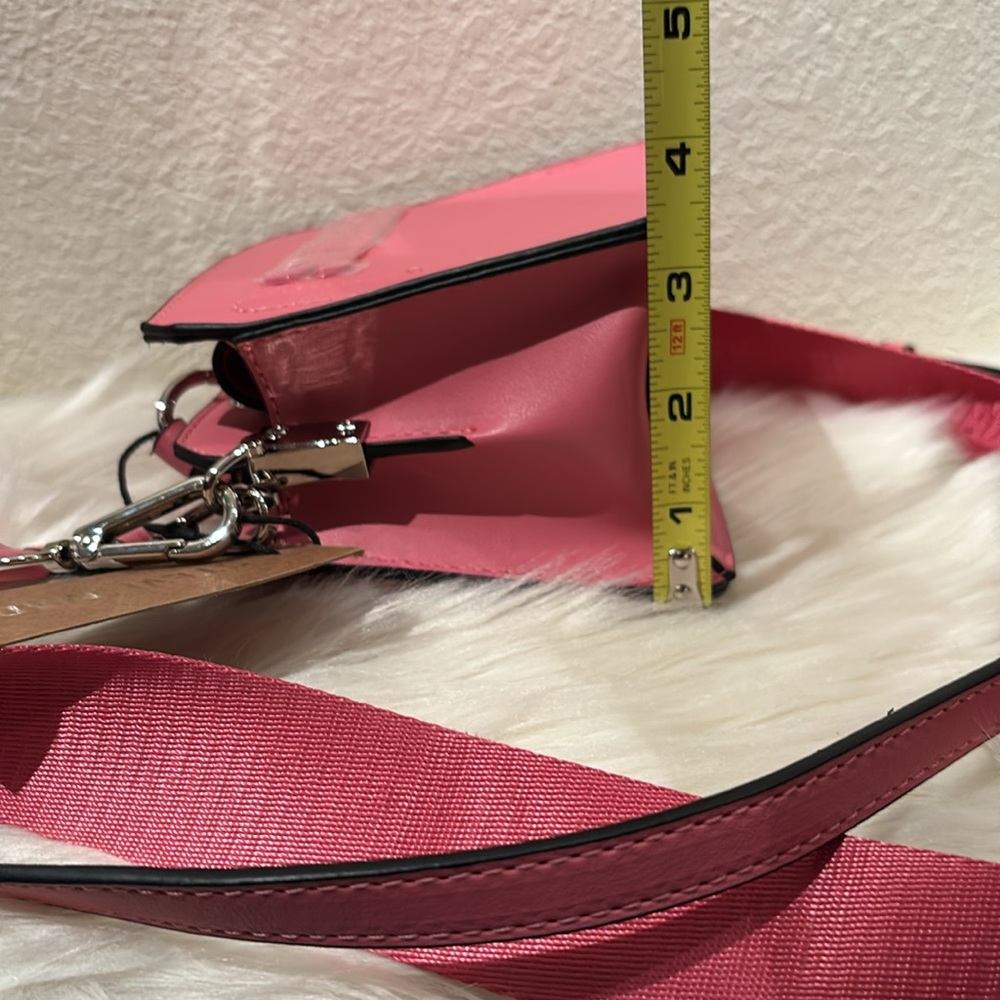 Steve Madden Bevelyn Mini Raspberry Satchel - Picture 14 of 15